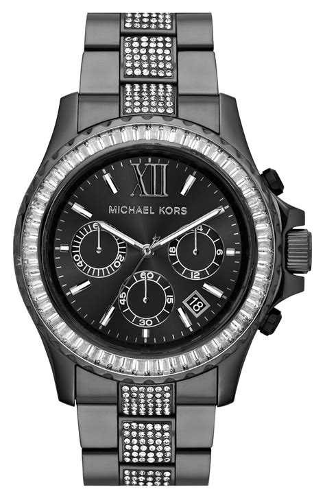 michael kors everest baguette crystal bezel watch|Limited.